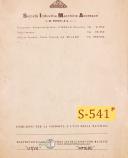 Sima-Sima Rossi VO-757, Vertical Milling Instructions and Parts Manual 1956-Rossi-VO-757-01